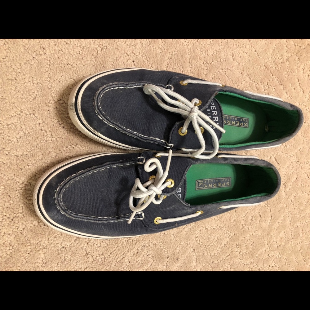 Size 7.5 sperry blue docksiders